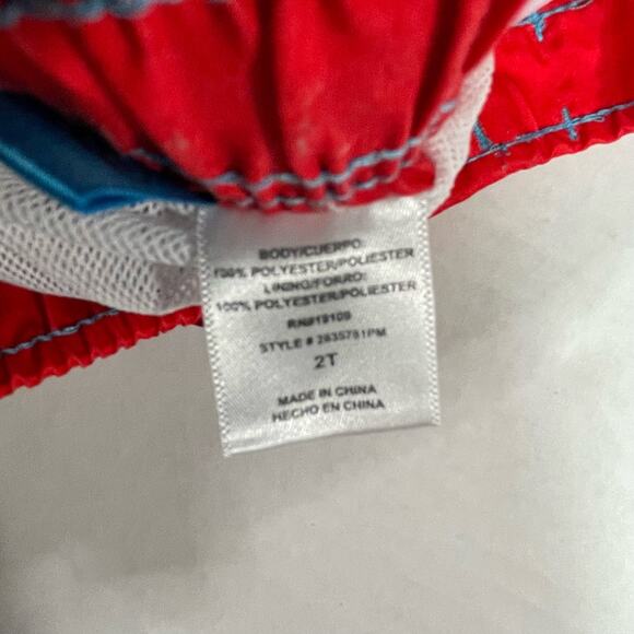 🛍️4 for $20🛍️ Dreamwave Toddler Boys PJ Masks Swim Trunks Red Blue Size 2T - Picture 4 of 8